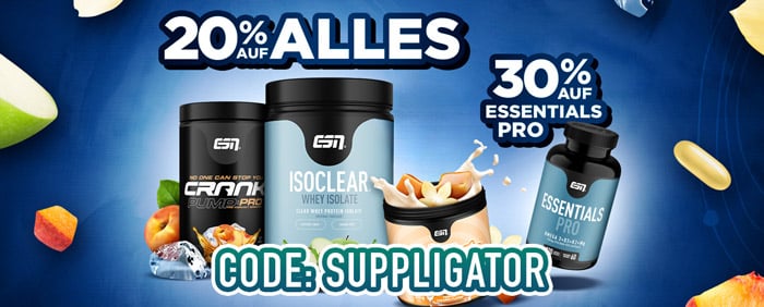 20% di sconto su tutto su ESN + 30% su Essentials Pro