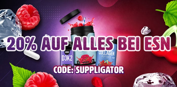 20% di sconto su tutto da ESN con il codice SUPPLIGATOR