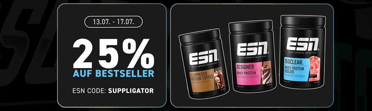 Promozione estiva ESN: 25% di sconto sui prodotti più venduti ESN e 50% di sconto sui campioni