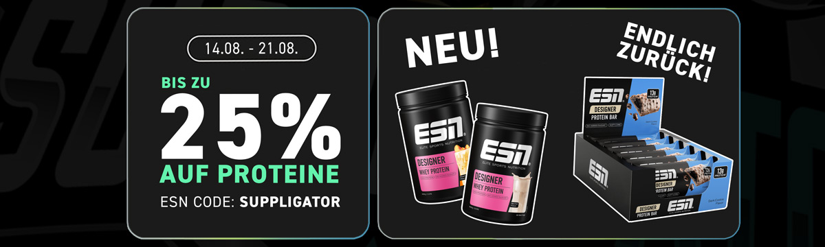 Promozione sulle proteine ESN con sconti fino al 25% e nuovi prodotti