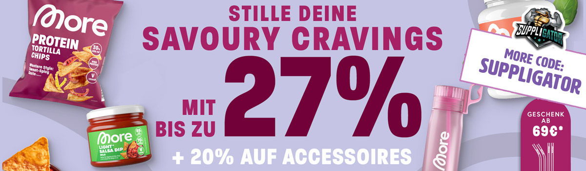 Sconto fino al 27% con la promozione More Savoury Cravings + lancio della nuova More Salsa