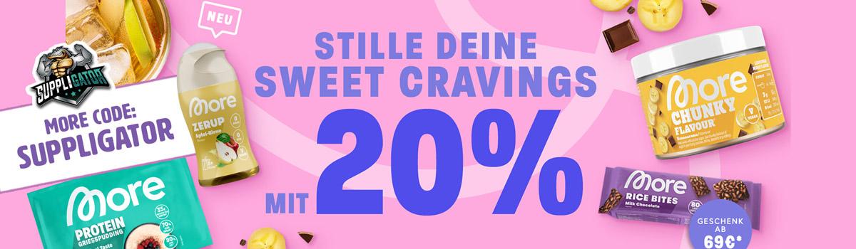 20% di sconto sui prodotti a basso contenuto di zucchero nell’ambito della promozione “More Sweet Cravings” + lancio di nuovi prodotti