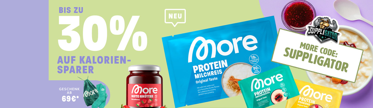 Sconto fino al 30% con la promozione “More Kaloriensparaktion” + lancio del More Protein Milchreis Style e molto altro!
