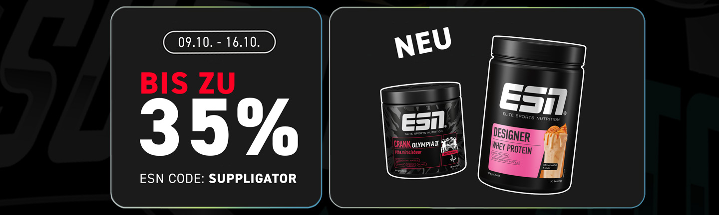 Sconto fino al 35% in occasione dell’ESN Olympia Week e del lancio delle nuove edizioni limitate