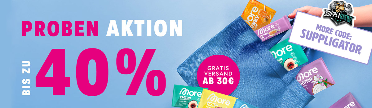 Sconto fino al 40% con la promozione “More Probenaktion” e spedizione gratuita a partire da 30 euro