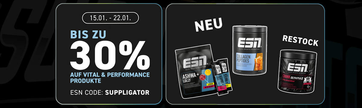 Fino al 30% di sconto nell’ambito della promozione “ESN Performance & Vital” in occasione del lancio di Ashwa+ Lolly