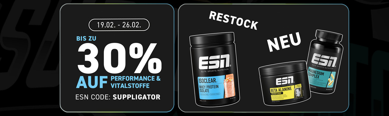 Sconto fino al 30% nella promozione ESN Performance & Sostanze Vitali