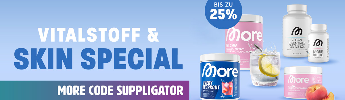 Sconto fino al 25% con la promozione speciale “More Vitalstoffe & Skin Structure”