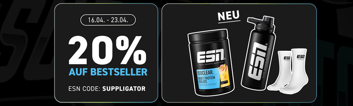 20% su tutti i bestseller ESN con sistema Isoclear Release ed extra