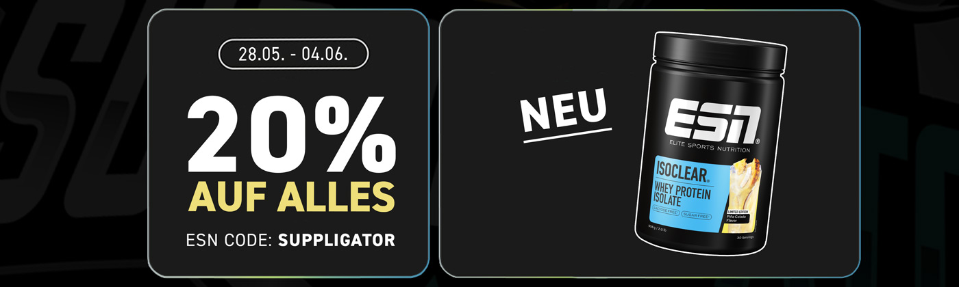 20% di sconto su tutto da ESN + Lancio di ISOCLEAR Pina Colada