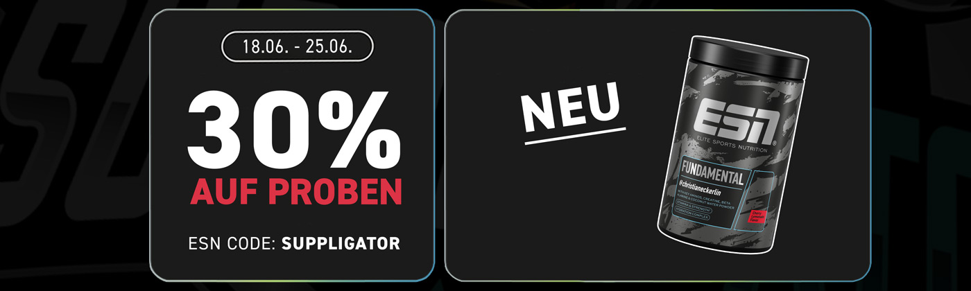 30% di sconto sui campioni ESN + lancio di ESN Fundamental