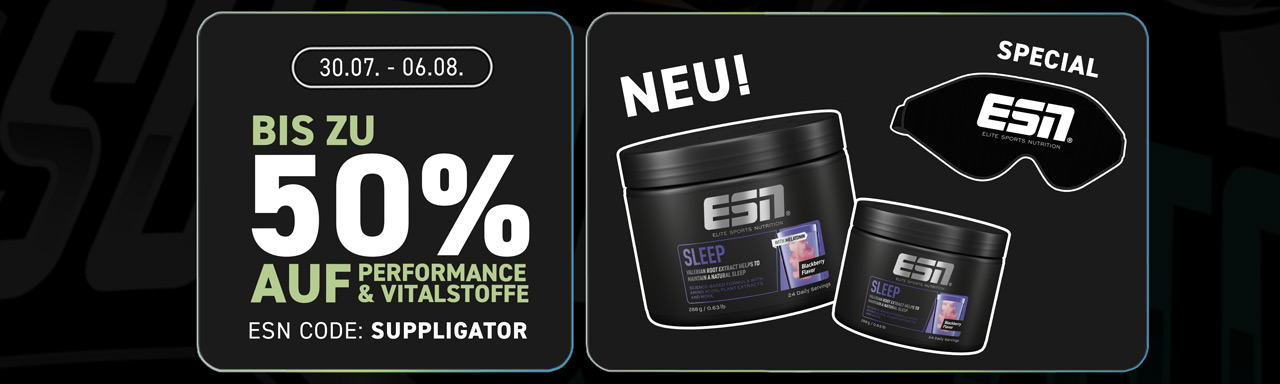Fino al 50% di sconto sui prodotti per le prestazioni e sui nutrienti essenziali da ESN