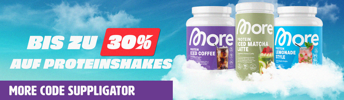 Fino al 30% di sconto su More Proteine + Lancio dell’Iced Matcha Latte con panna cotta al lampone