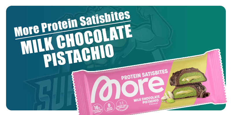 More Protein Satisbites al cioccolato al latte e pistacchio 🥛🍫