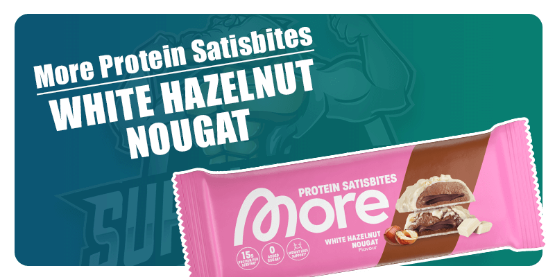 More Protein Satisbites Torroncino alle nocciole bianche 🌰🤍