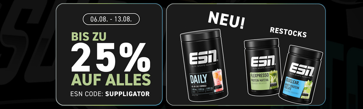 Fino al 25% di sconto su tutto da ESN + il nuovo Daily Cactus Fruit