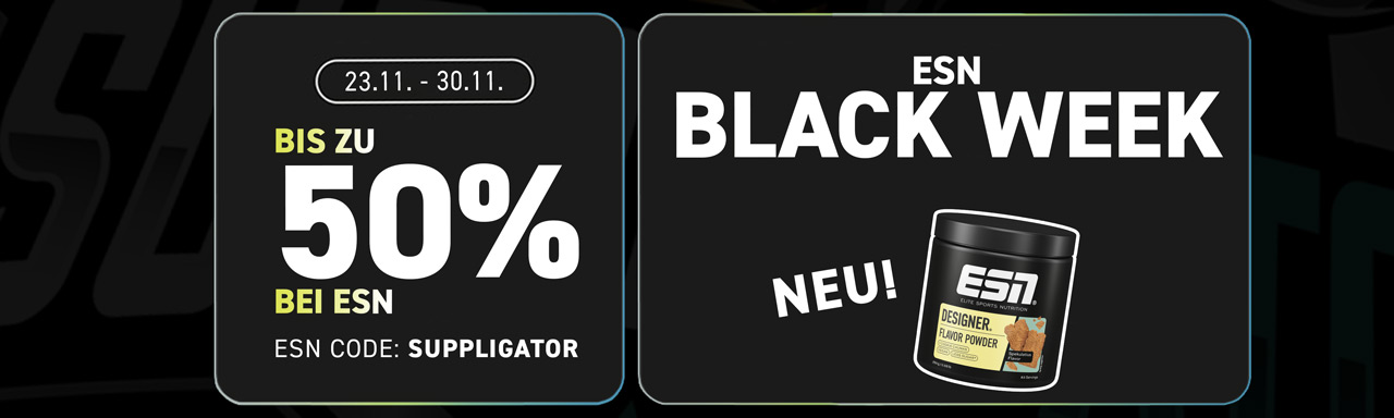 ESN Black Week – Fino al 50% di sconto – Tutte le informazioni sulla promozione