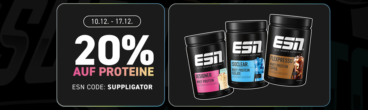 20% di sconto sulle proteine da ESN