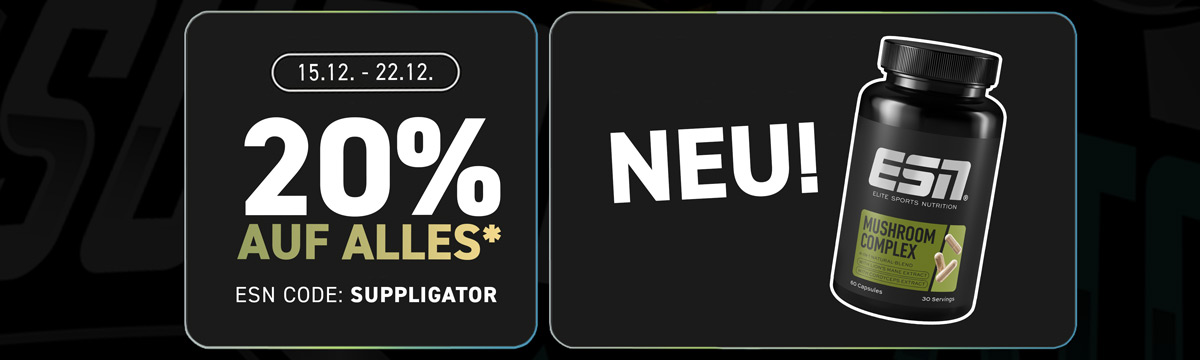 20% di sconto su tutto e 40% sui campioni presso ESN