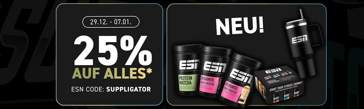 25% di sconto su tutto da ESN e 40% sui campioni