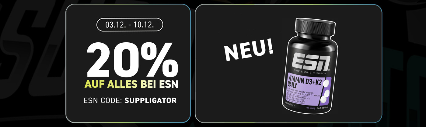 20% di sconto su tutto da ESN