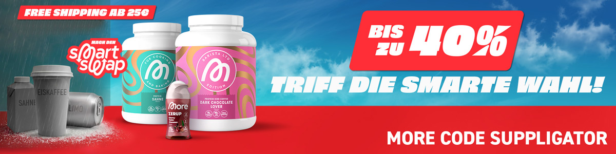25% su tutto + 40% sui campioni con la promozione di Capodanno di More