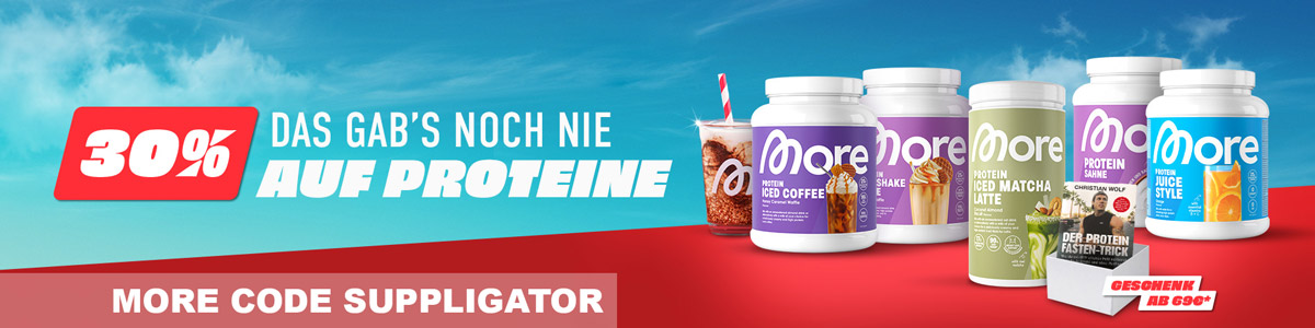 30% di sconto su tutte le proteine da More