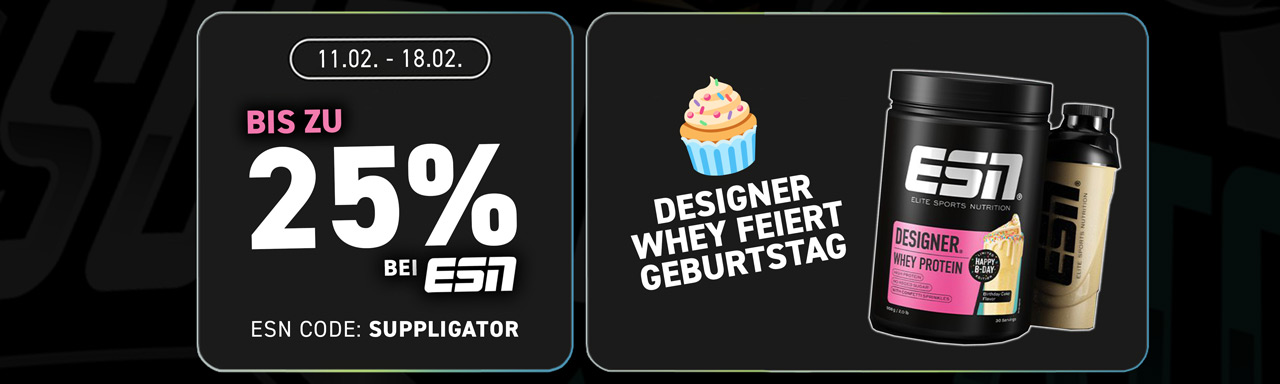 ESN Designer Whey Birthday con tante novità e rifornimenti