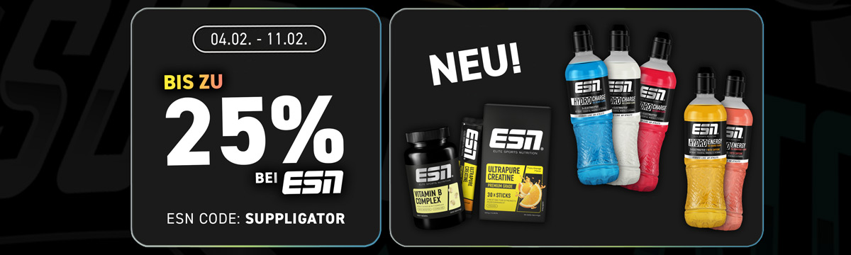 Fino al 25% di sconto sulla linea ESN Performance e sulla promozione dedicata alle sostanze vitali