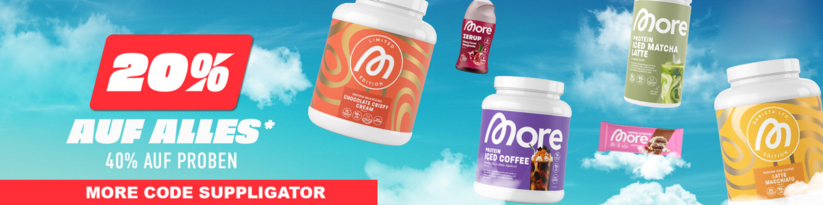 20% di sconto su tutto da More + 40% sui campioni e tante offerte imperdibili