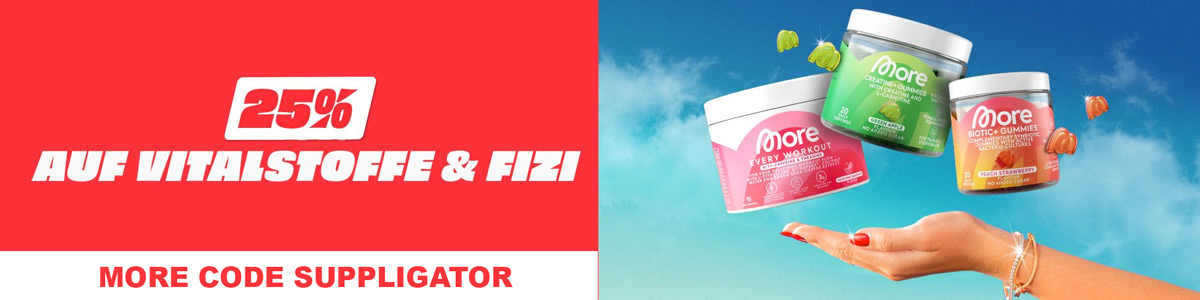 Sconto del 25% su integratori e prodotti Fizi da More in occasione del lancio delle nuove caramelle gommose
