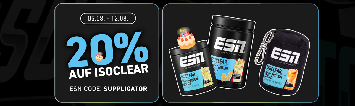 Compleanno di ISOCLEAR su ESN con uno sconto del 20%