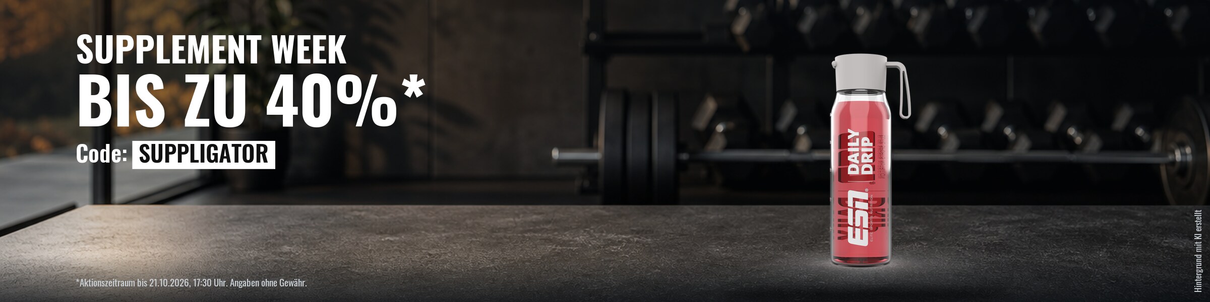 Settimana dei supplementi ESN – fino al 40%