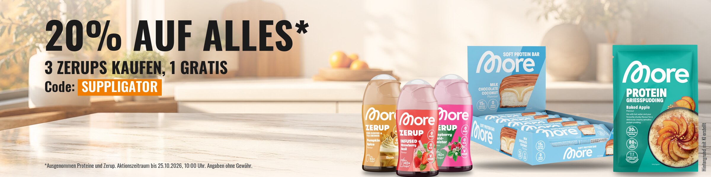 More prolunga l’offerta del 20% su tutto: acquista 3 Zerup e ne ricevi 1 in omaggio
