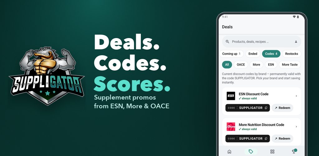 App More Nutrition, ESN e OACE: tutte le promo, i codici e i restock in un’unica app
